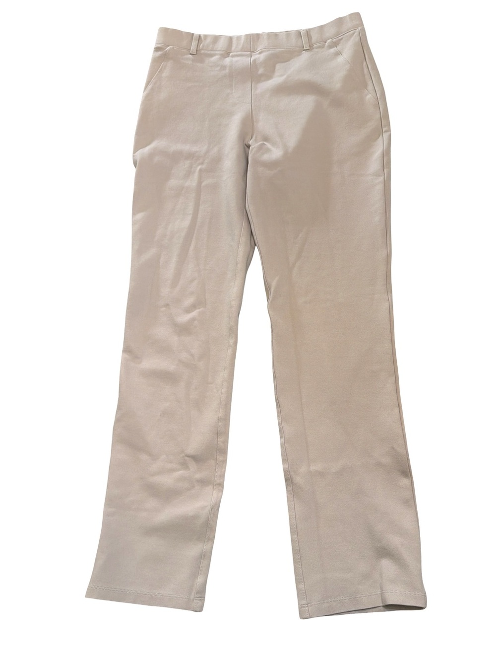 Quince Ultra-Stretch Ponte Pintuck Ankle Pants Size Medium